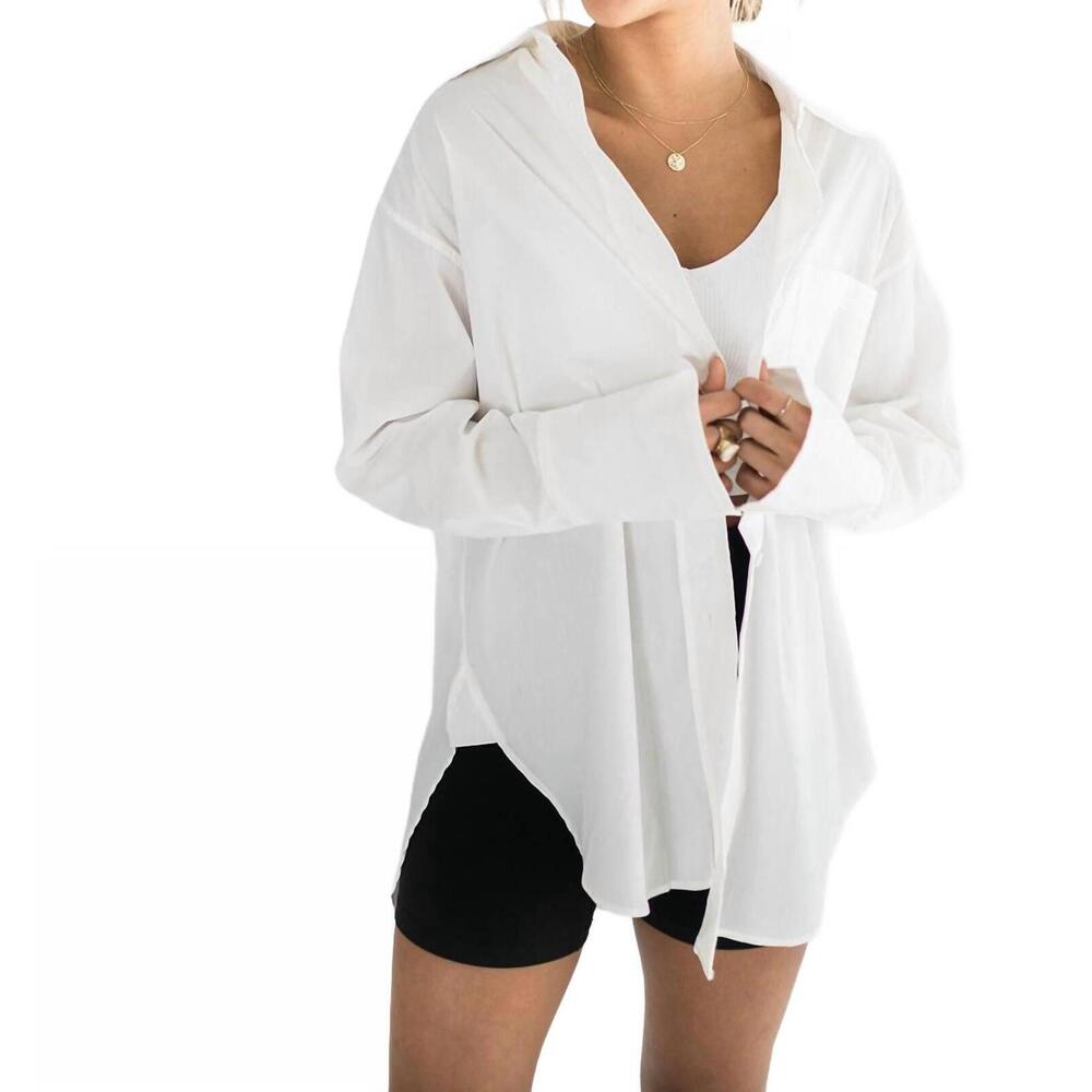 NEW FALCON PARK stevie menswear button down in white - Picture 5 of 7